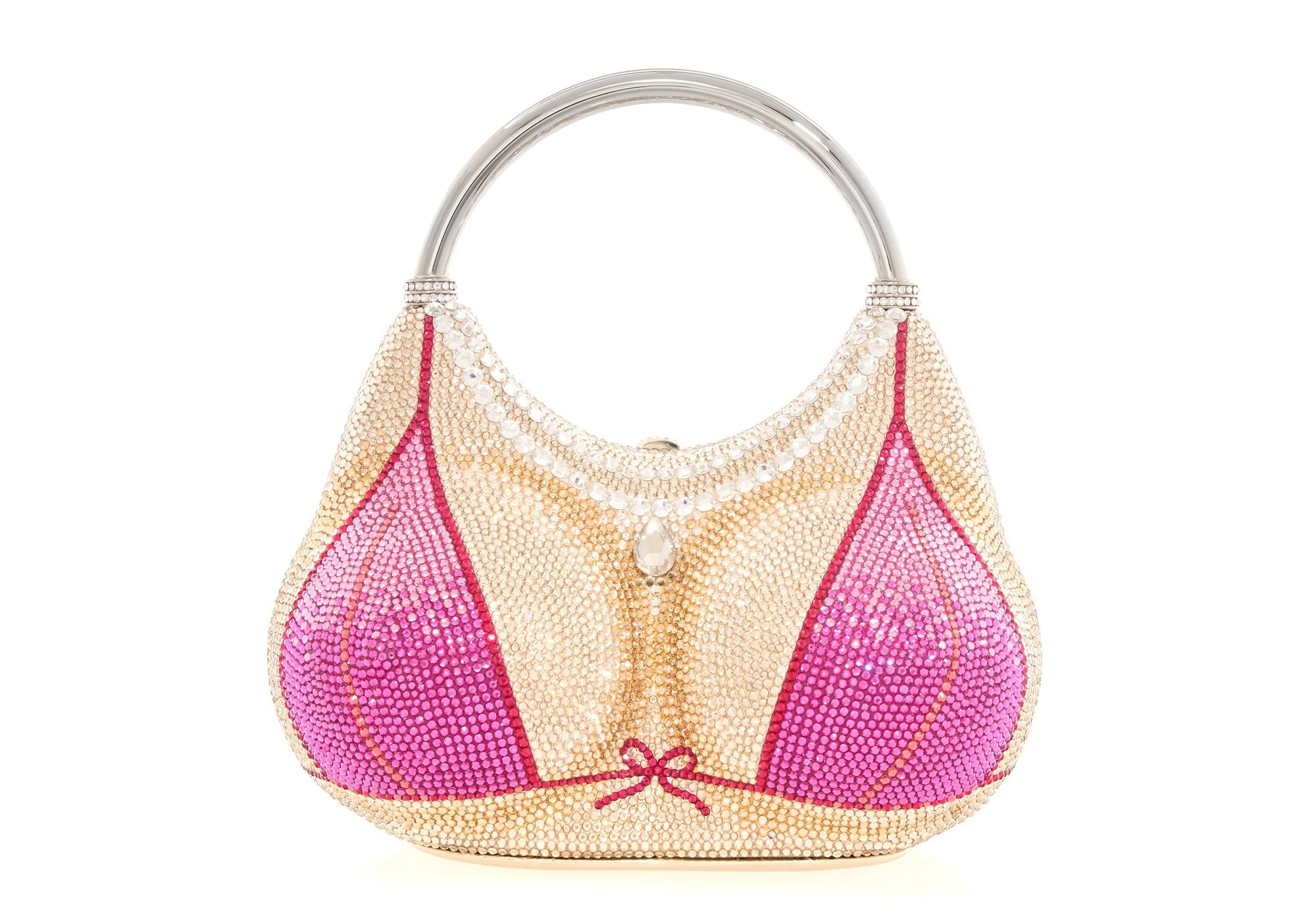 Pink Rudith Bust Pink Bikini - Judith Leiber