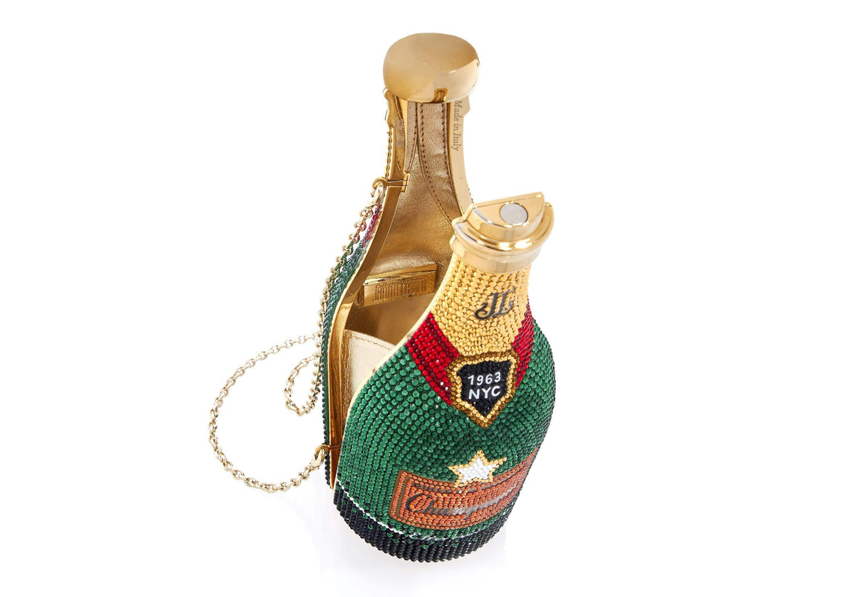 Bottle Cheers - Designer Judith Leiber Champagne Bottle-Shaped Purse