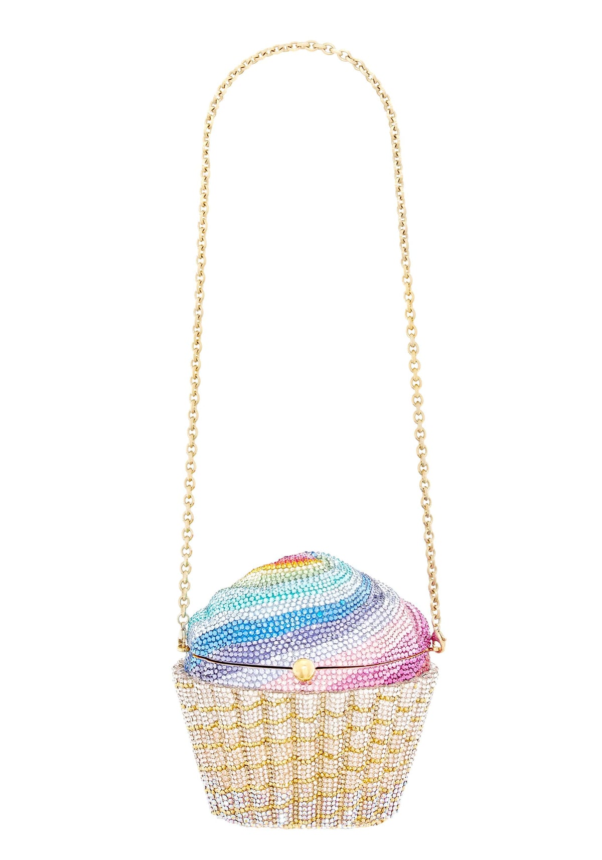 Judith Leiber Couture Cupcake Rainbow Clutch Bag, Multicolor