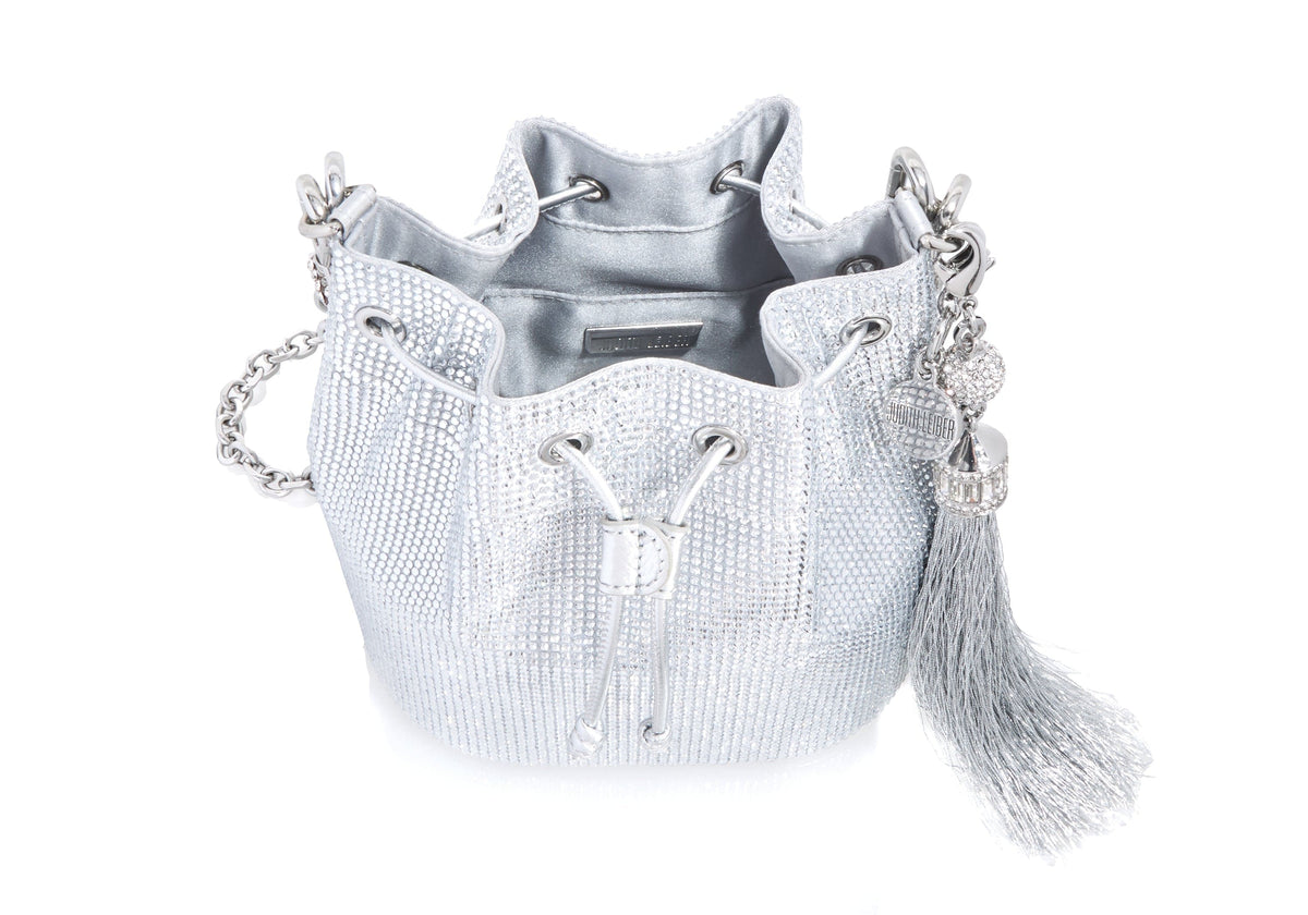 Piper Bucket Silver Drawstring Bag