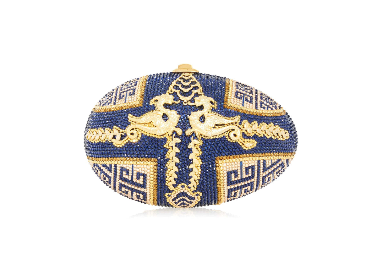 Dragon's Egg Dragon Realm Navy crystal clutch front view