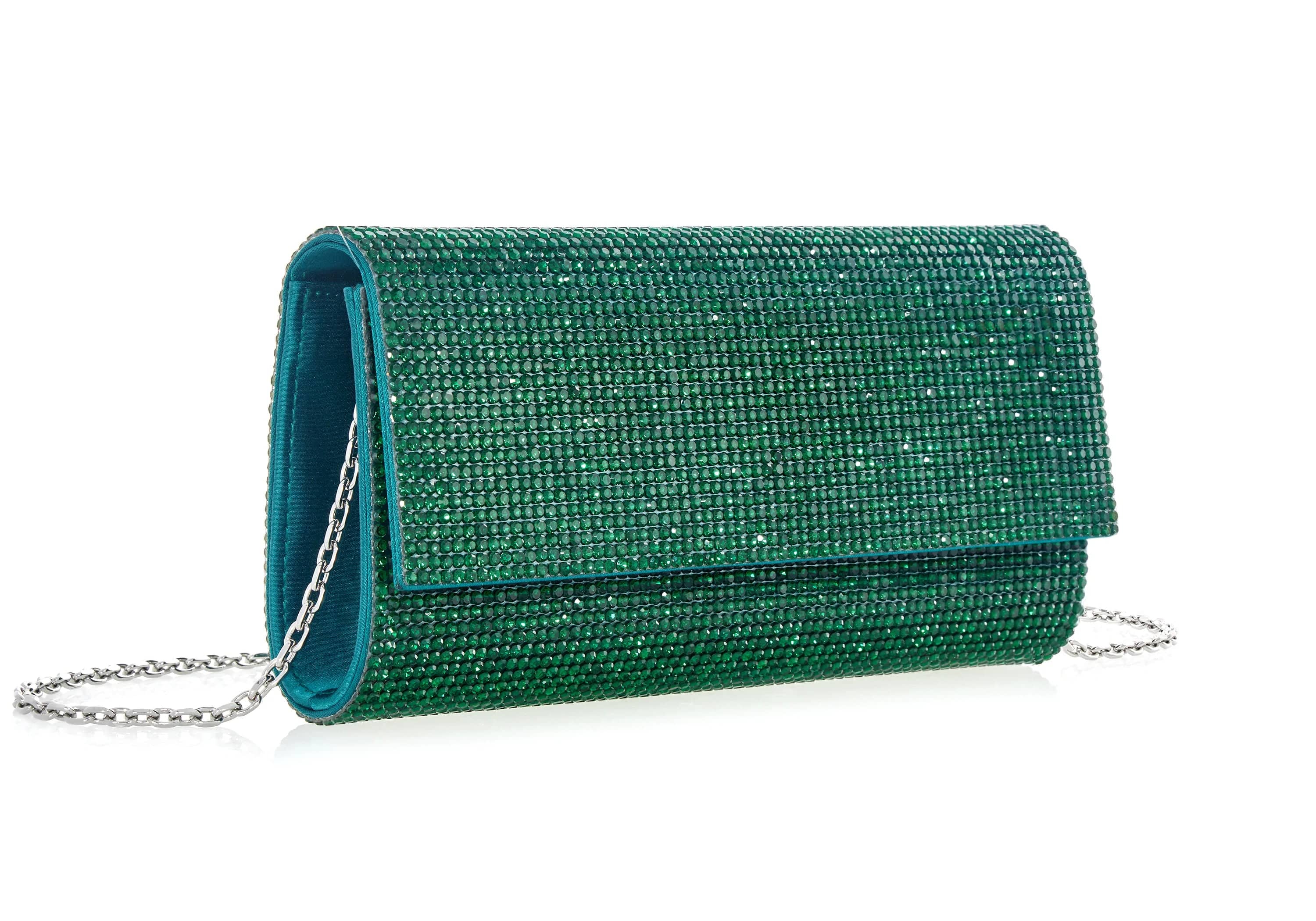 Emerald green 2025 evening bag