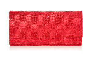 Perry Crystal Clutch Red