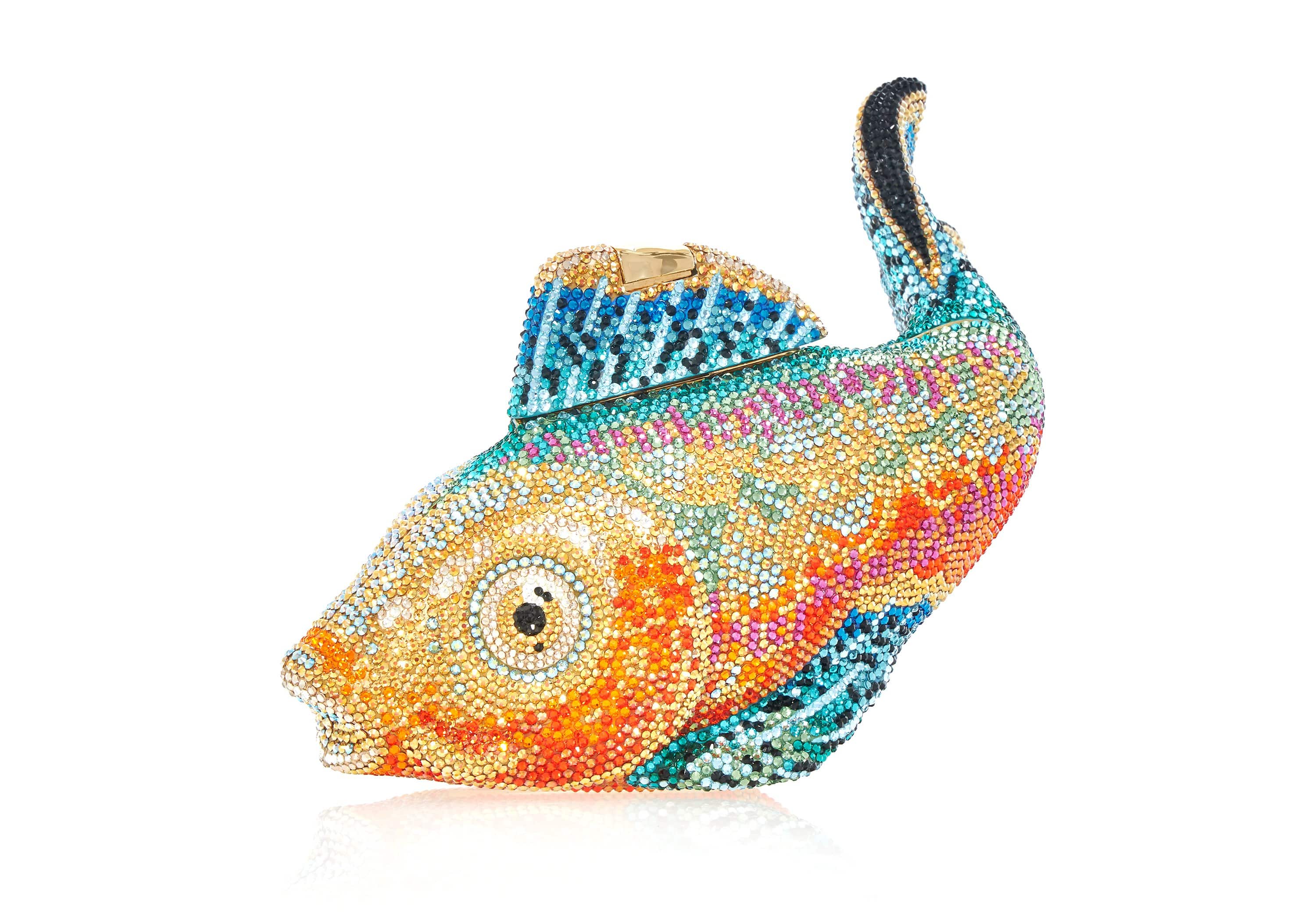 Judith Leiber Crystal-embellished Fish Evening Bag