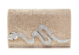 Serpent Crystal Clutch Champagne-1