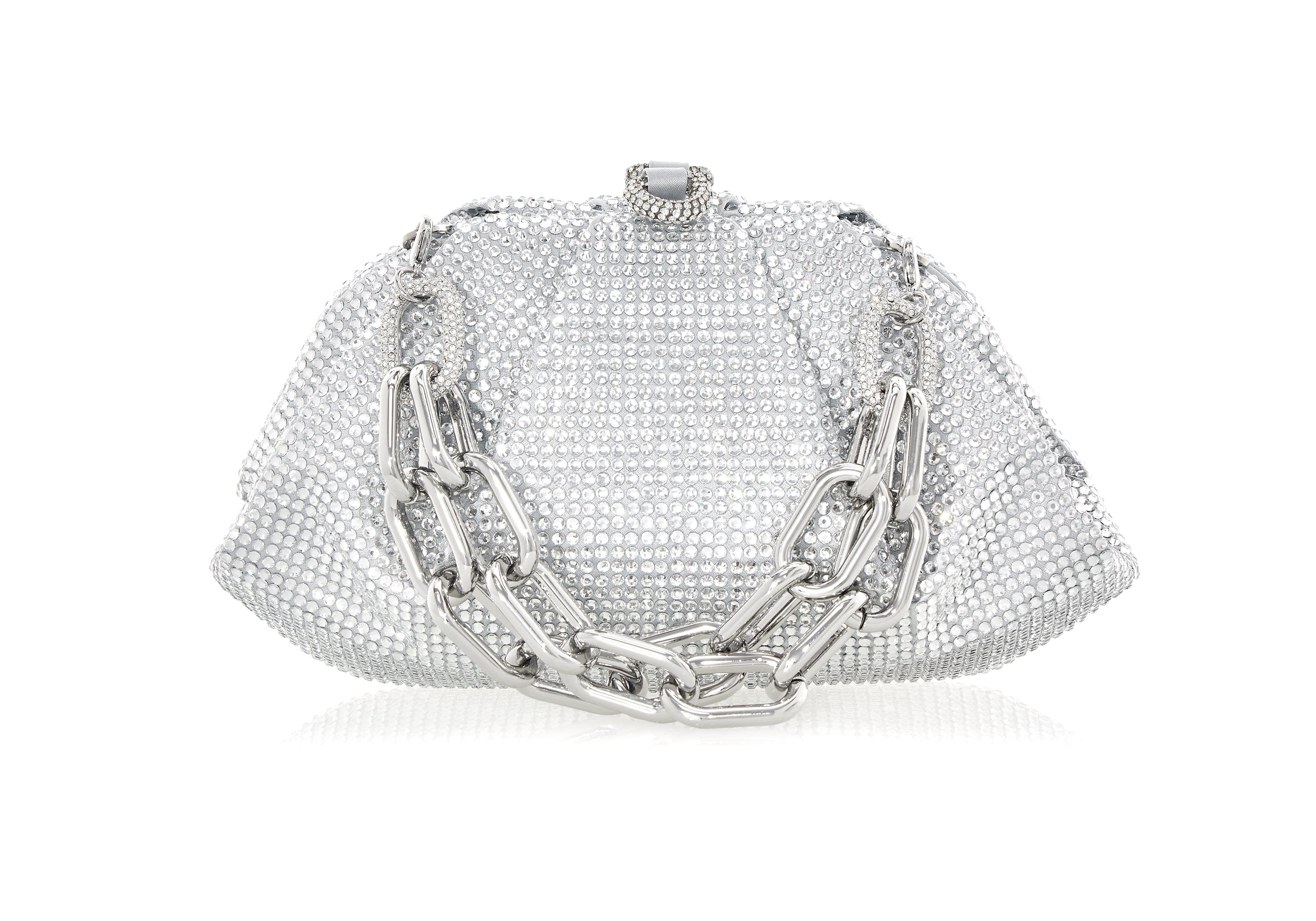 Judith Leiber Couture Bow Crystal Top-Handle Bag