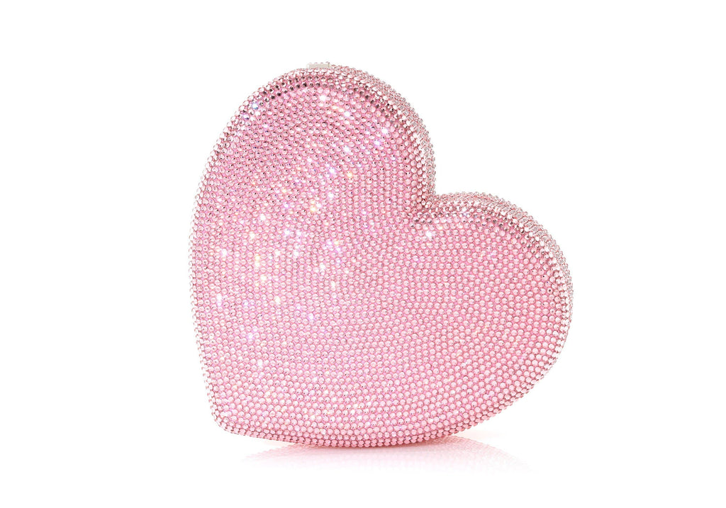 Heart Clutch Silver by Judith Leiber Couture - Howard's DC