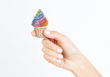 Mini Rainbow Twist Ice Cream Cone