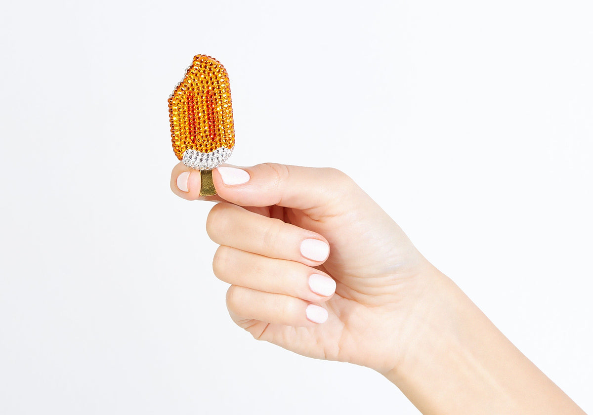 Popsicle Pillbox Creamsicle