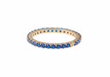 Micropave Eternity Ring Blue
