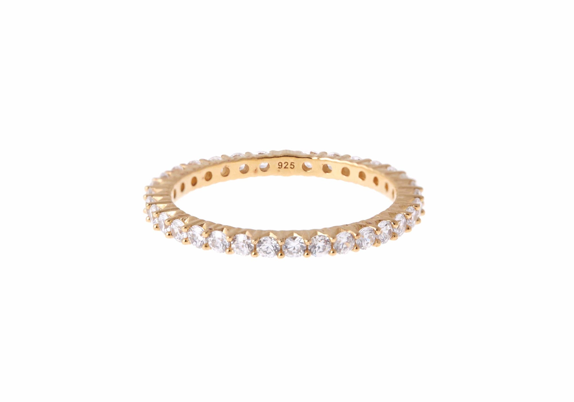 Micropave Eternity Ring Clear