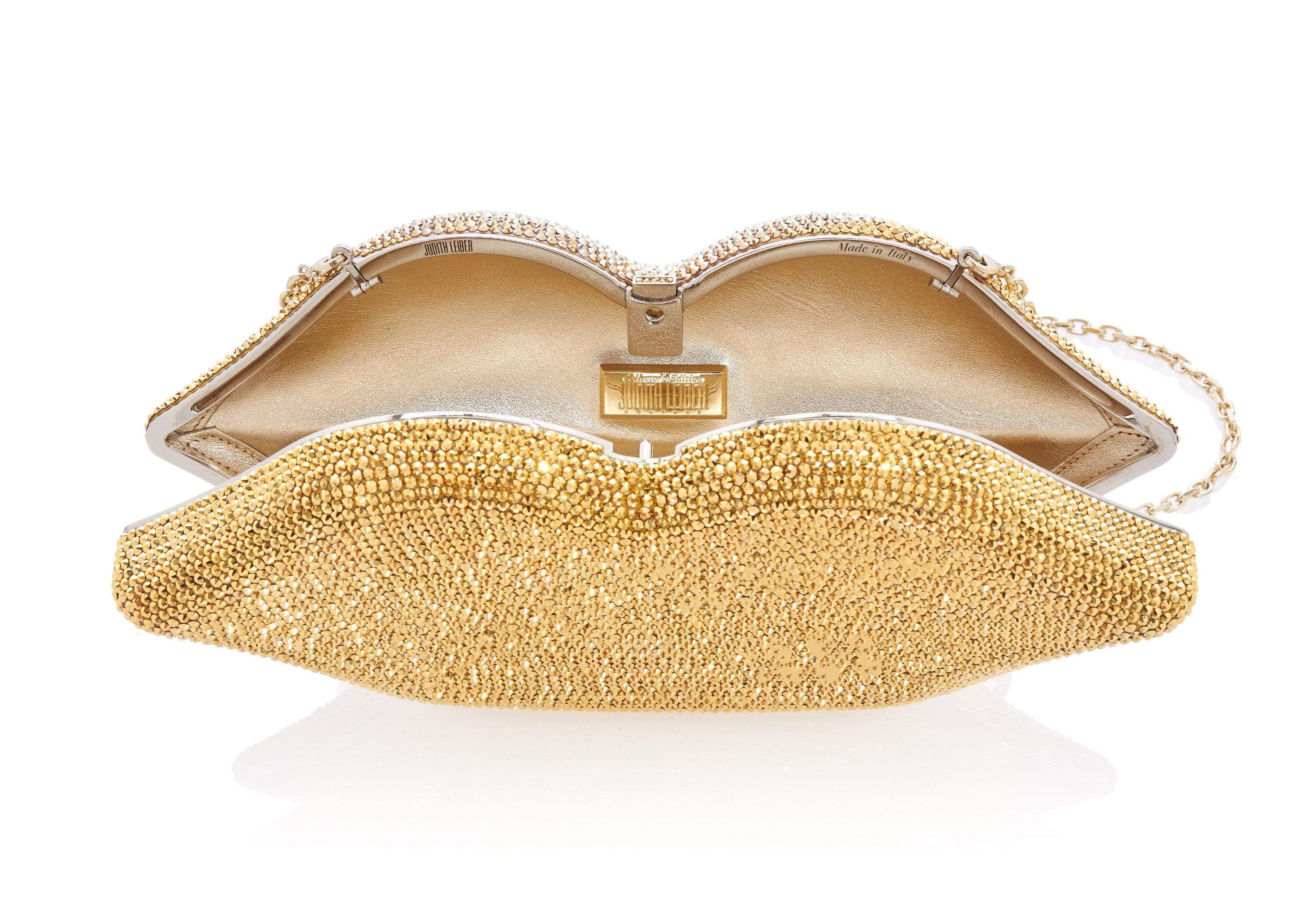 Judith Leiber Couture Seductress Crystal Lipstick Clutch Bag