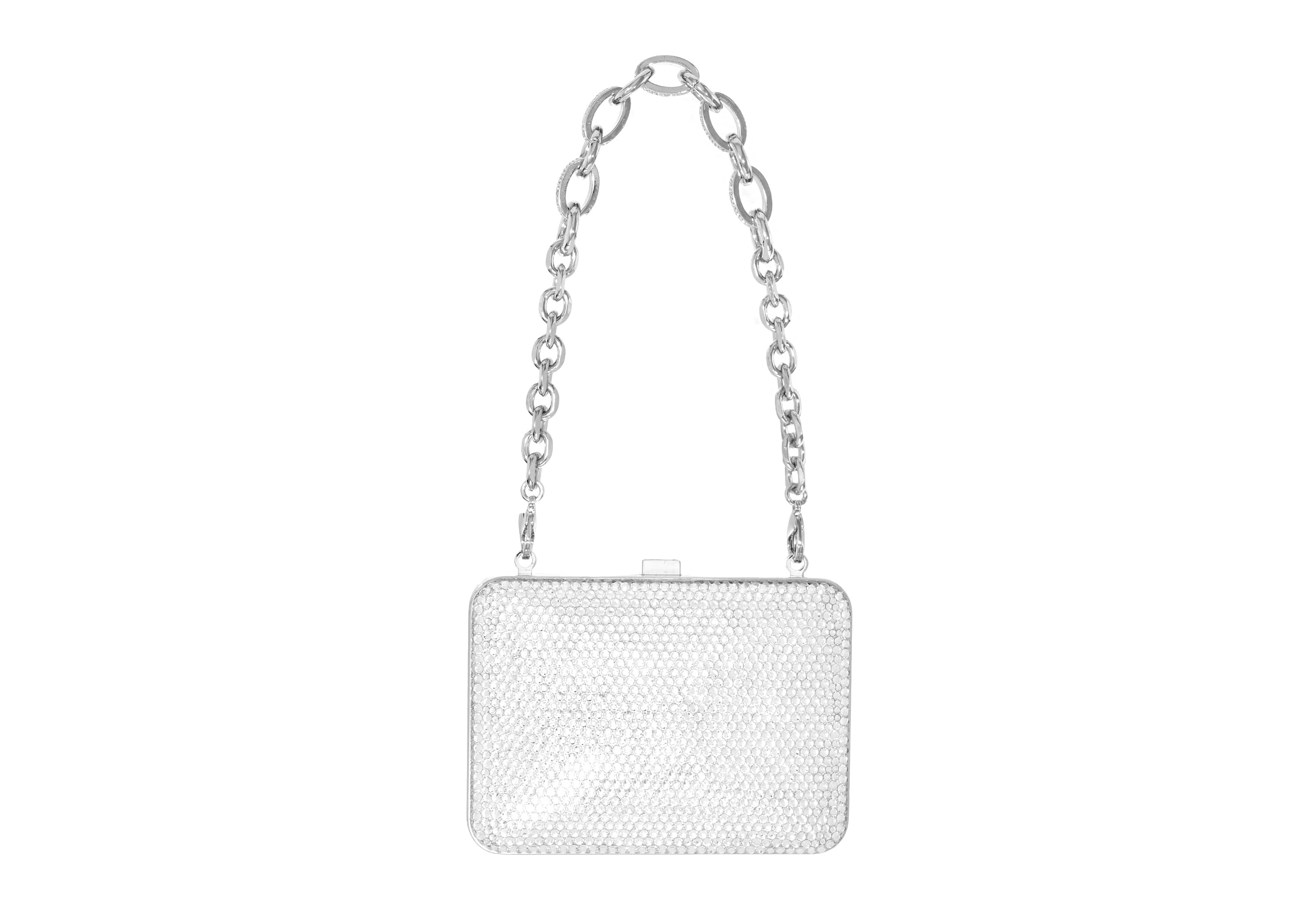 Crystal Mini Rounded Rectangle Silver