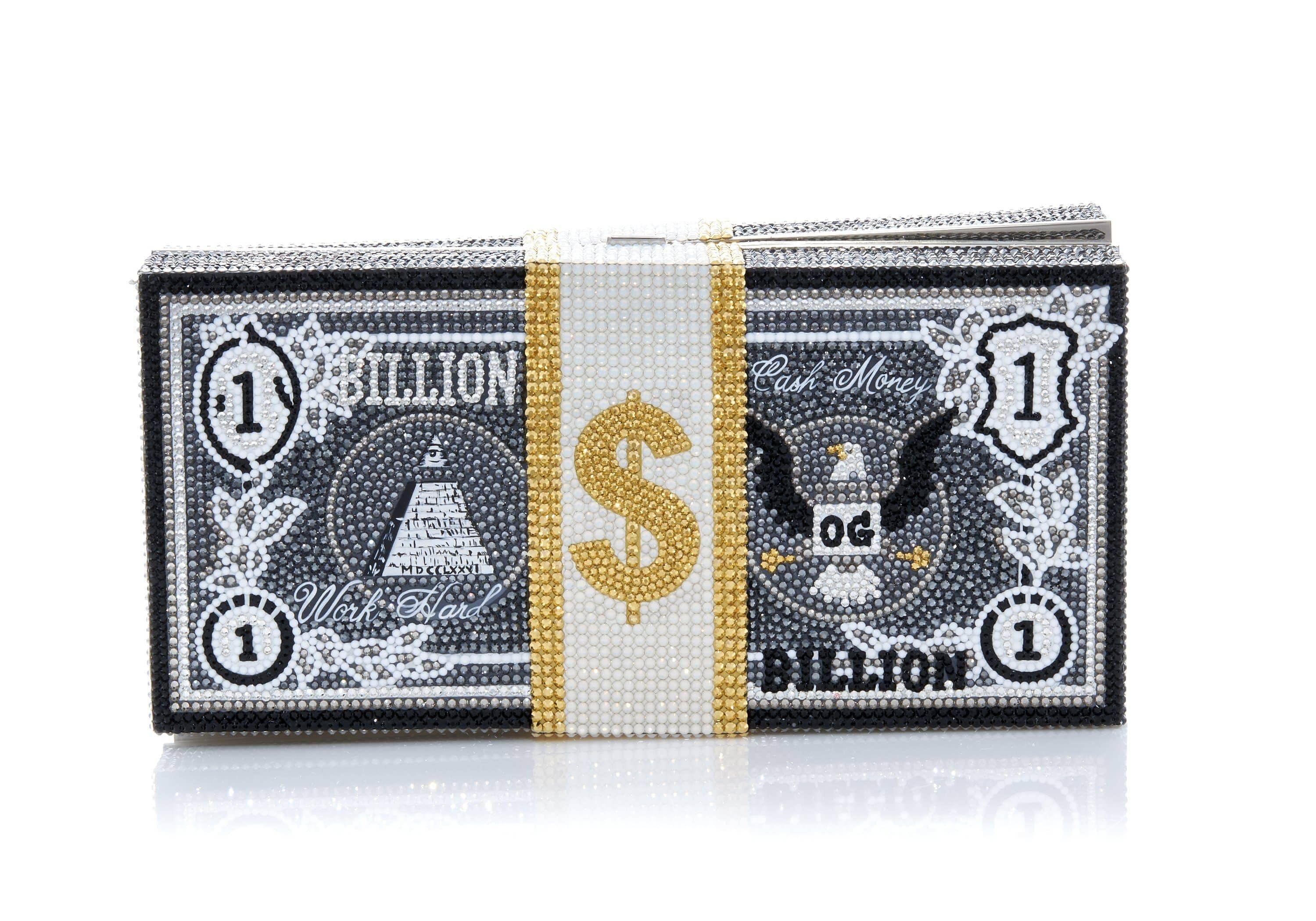 Dollars Evening Bag-Rhinestones, Sparkling, Handle, Gorgeous – Luxy Moon