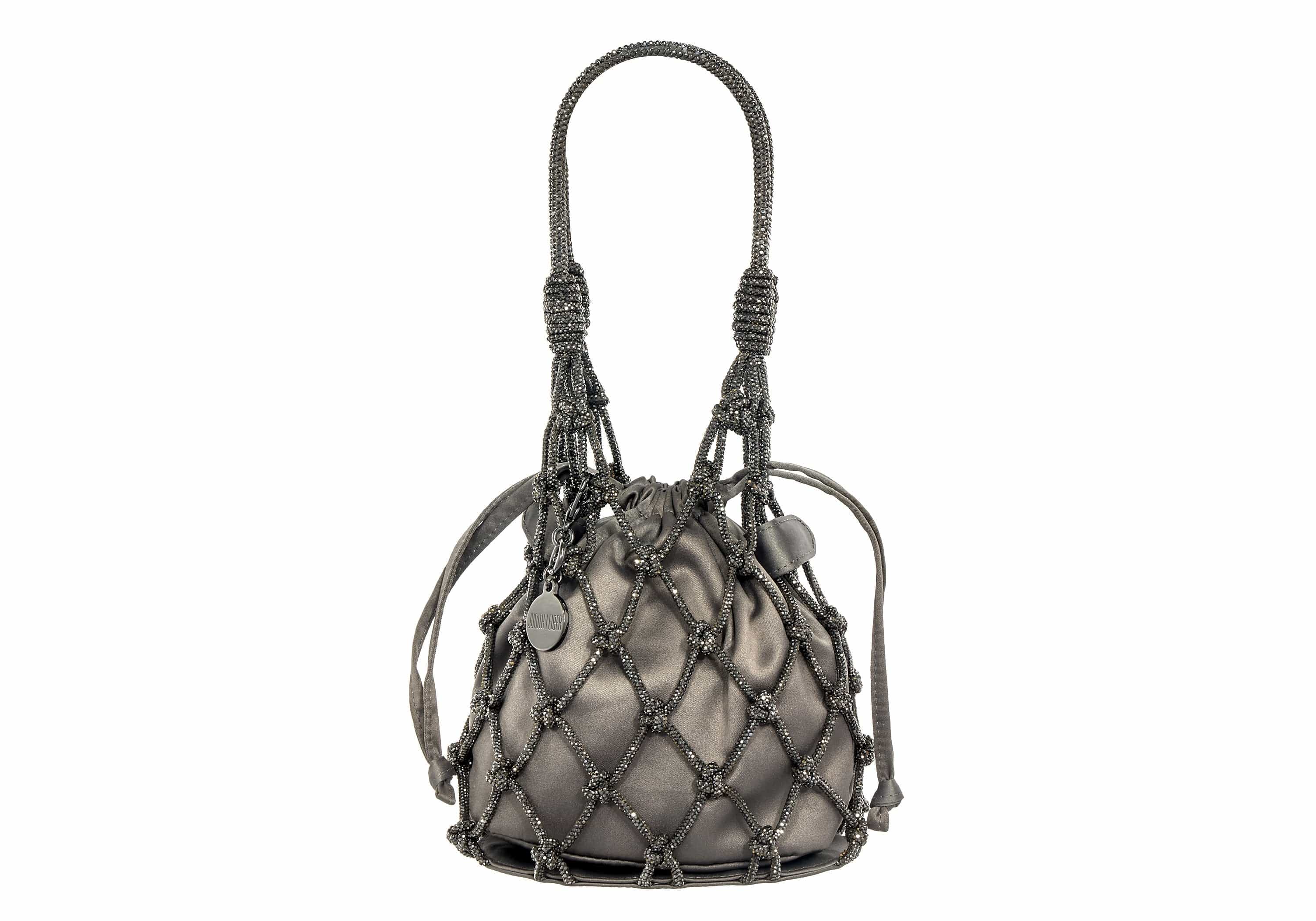 Judith Leiber Sparkle Crystal Net Top-Handle Bag