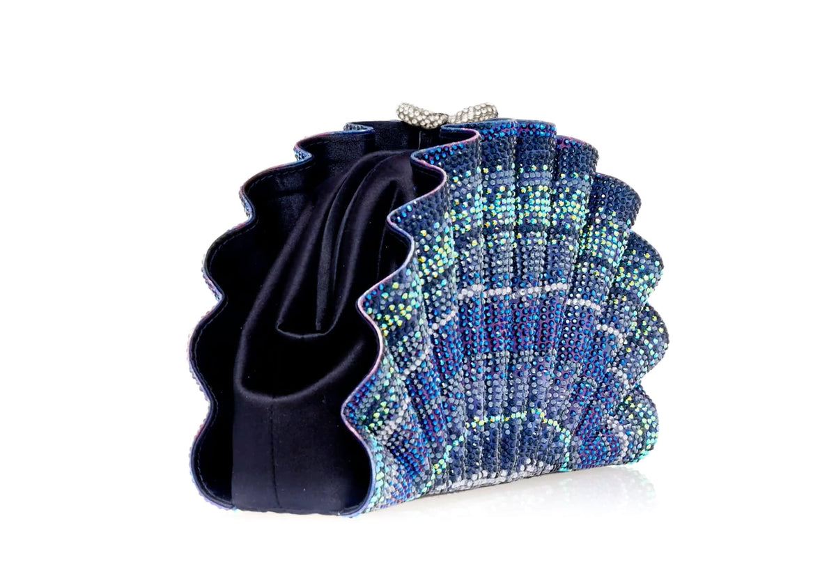 Origami Fan Scallop Blue