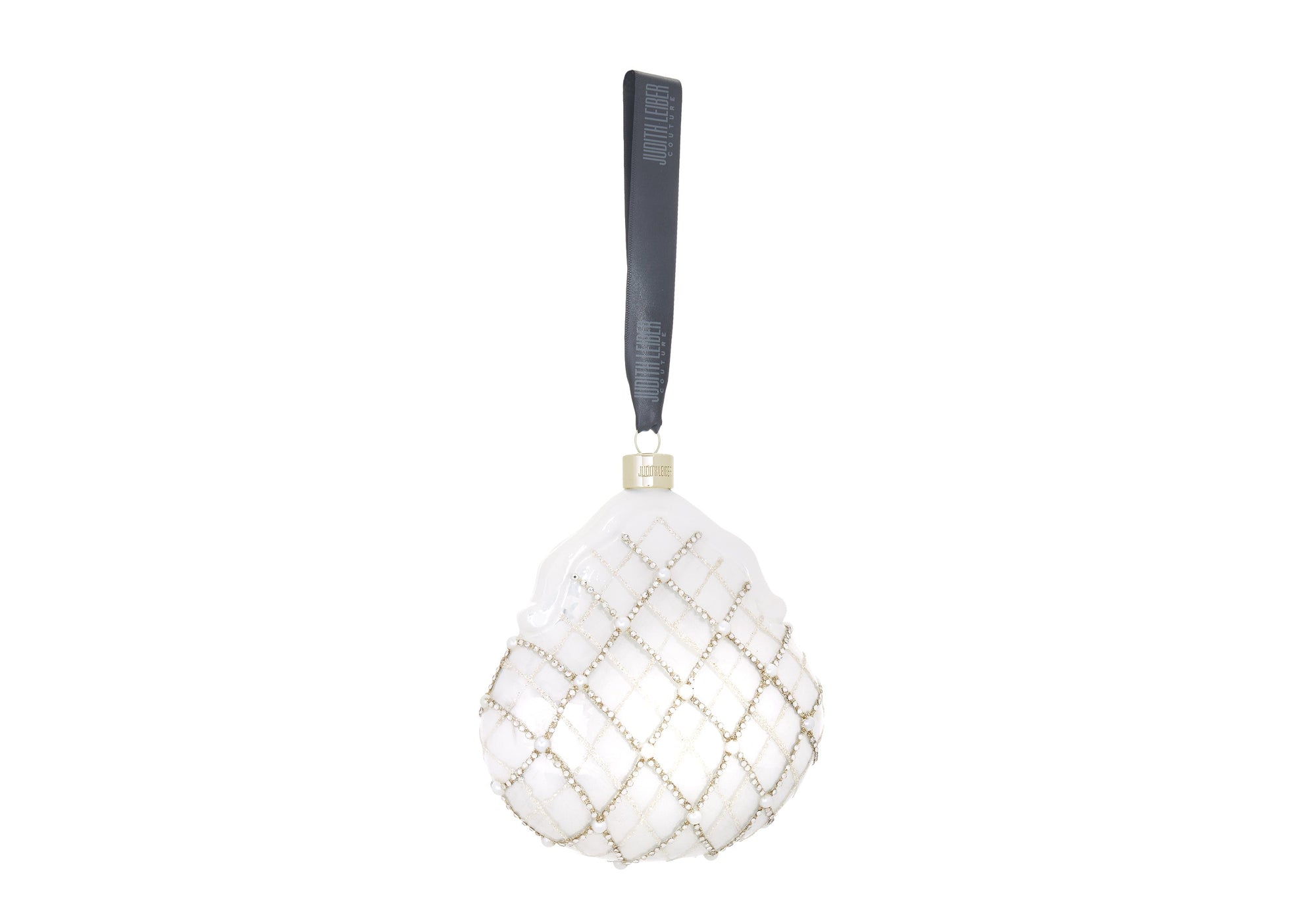 Anniversary Celebration Tree Ornament Chatelaine Pearly Grid