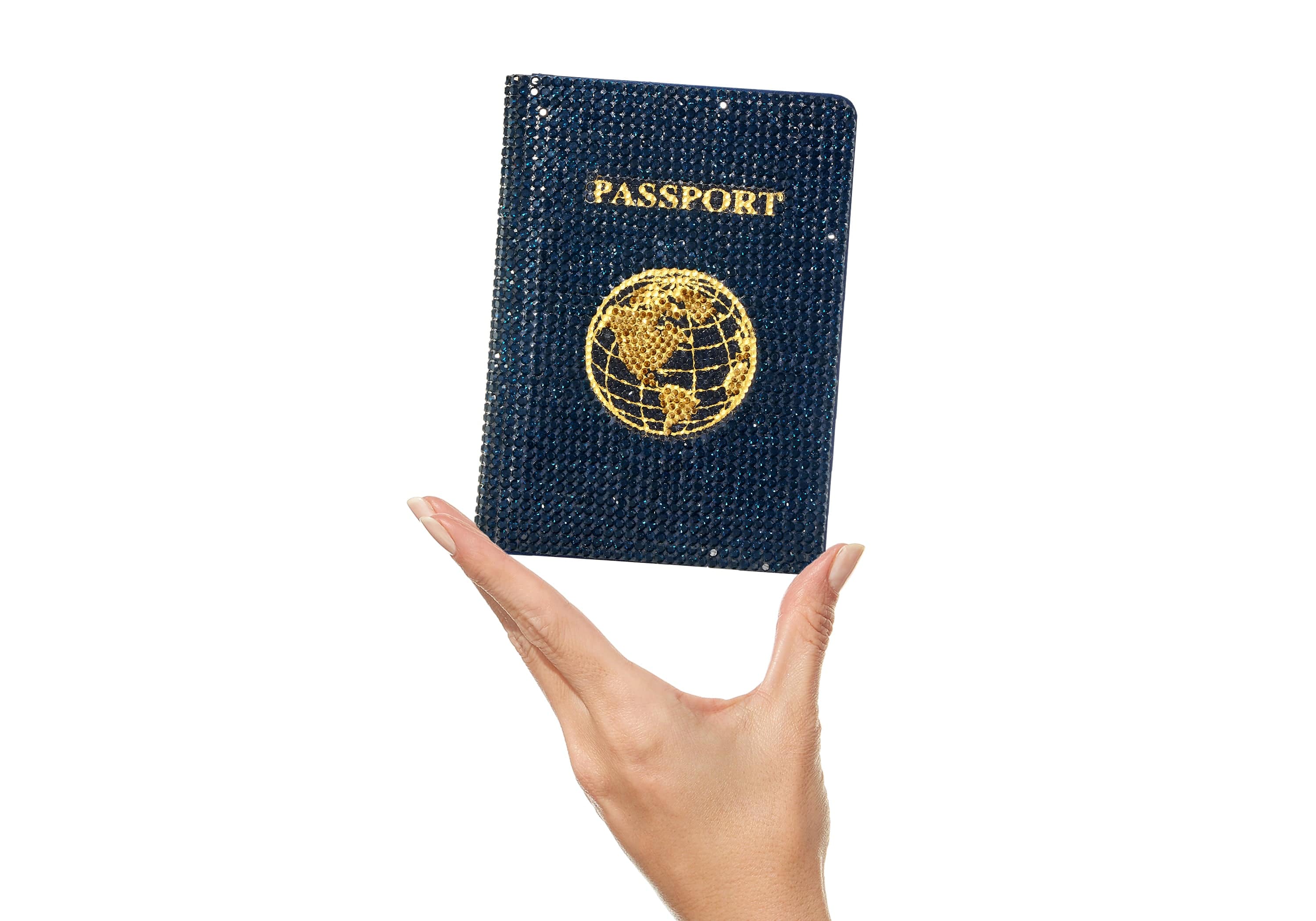 Leather Passport Cover With Chip Blue Cover Of Passport Citizen