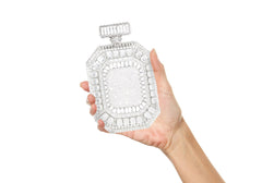 Perfume Bottle Clutch Crystal Blanc
