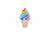 Ice Cream Cone Pillbox Rainbow Twist