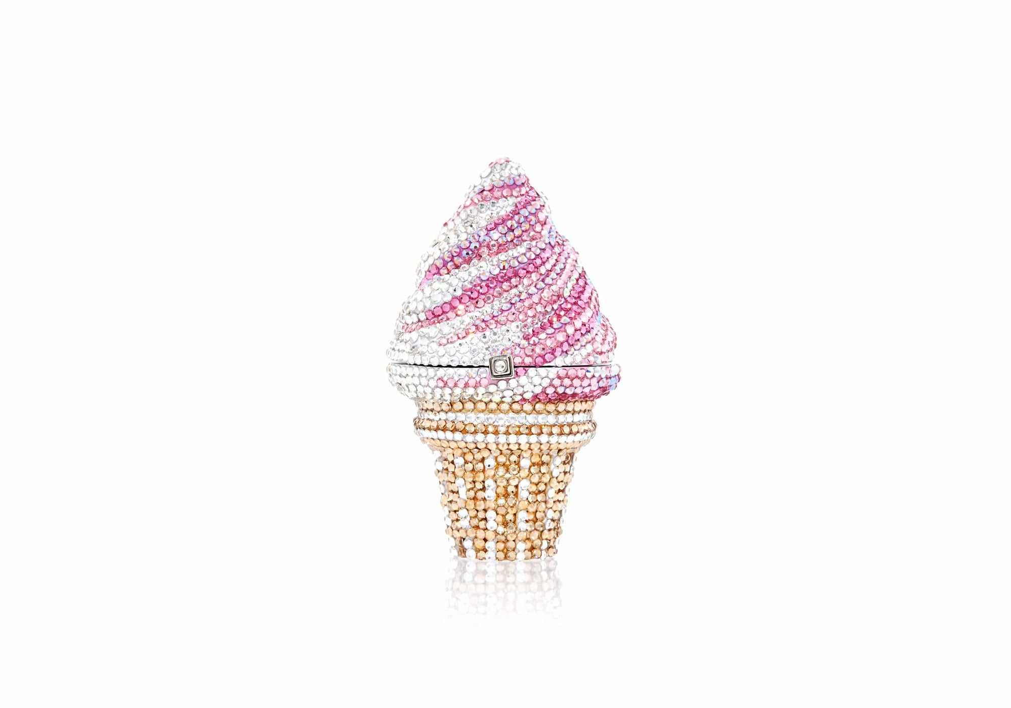 Ice Cream Cone Pillbox Strawberry Twist