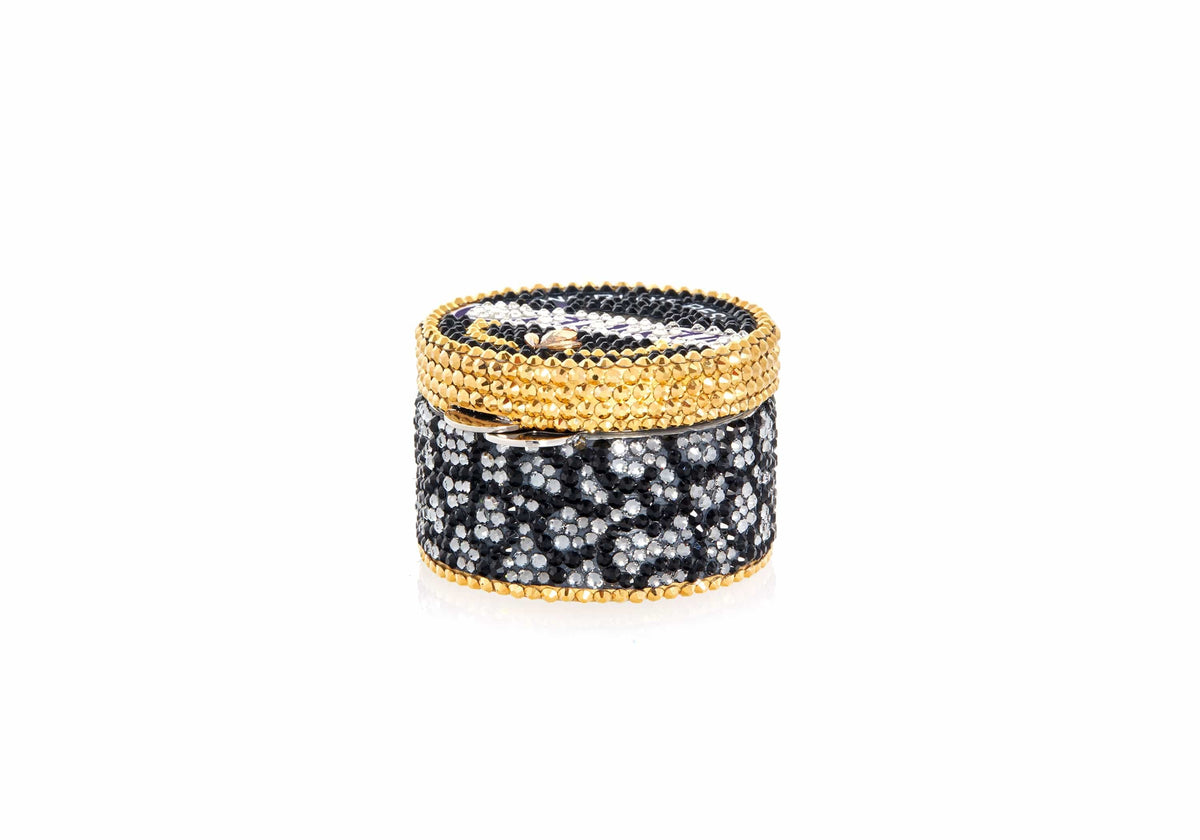 World's Best Caviar Mini Jar crystal pillbox front view