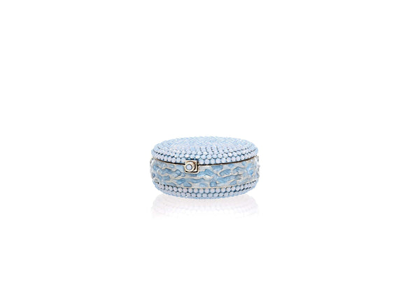 Judith Leiber Macaron Pillbox Cotton Candy