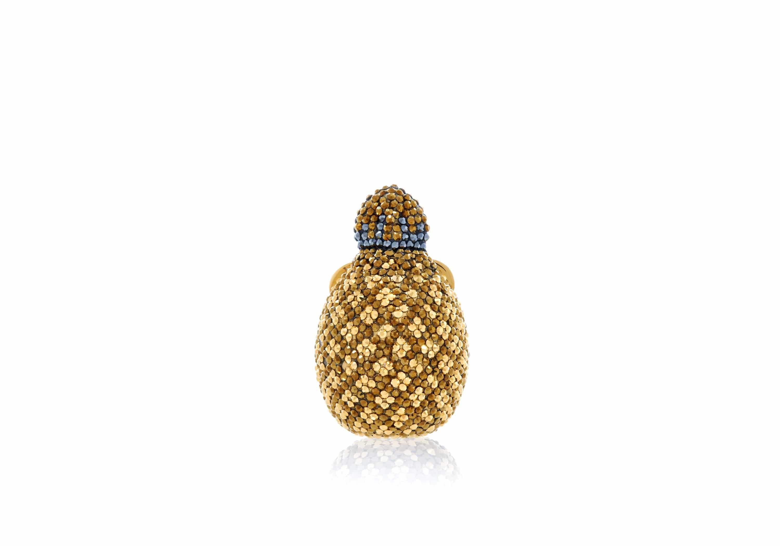 Judith Leiber Couture Pineapple Crystal Pillbox, Champagne, Women's, Clutches & Small Handbags Pillboxes