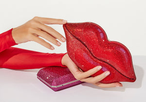 Seductress Lipstick Clutch by Judith Leiber Couture