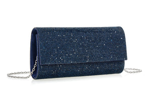 Perry Crystal Clutch Navy