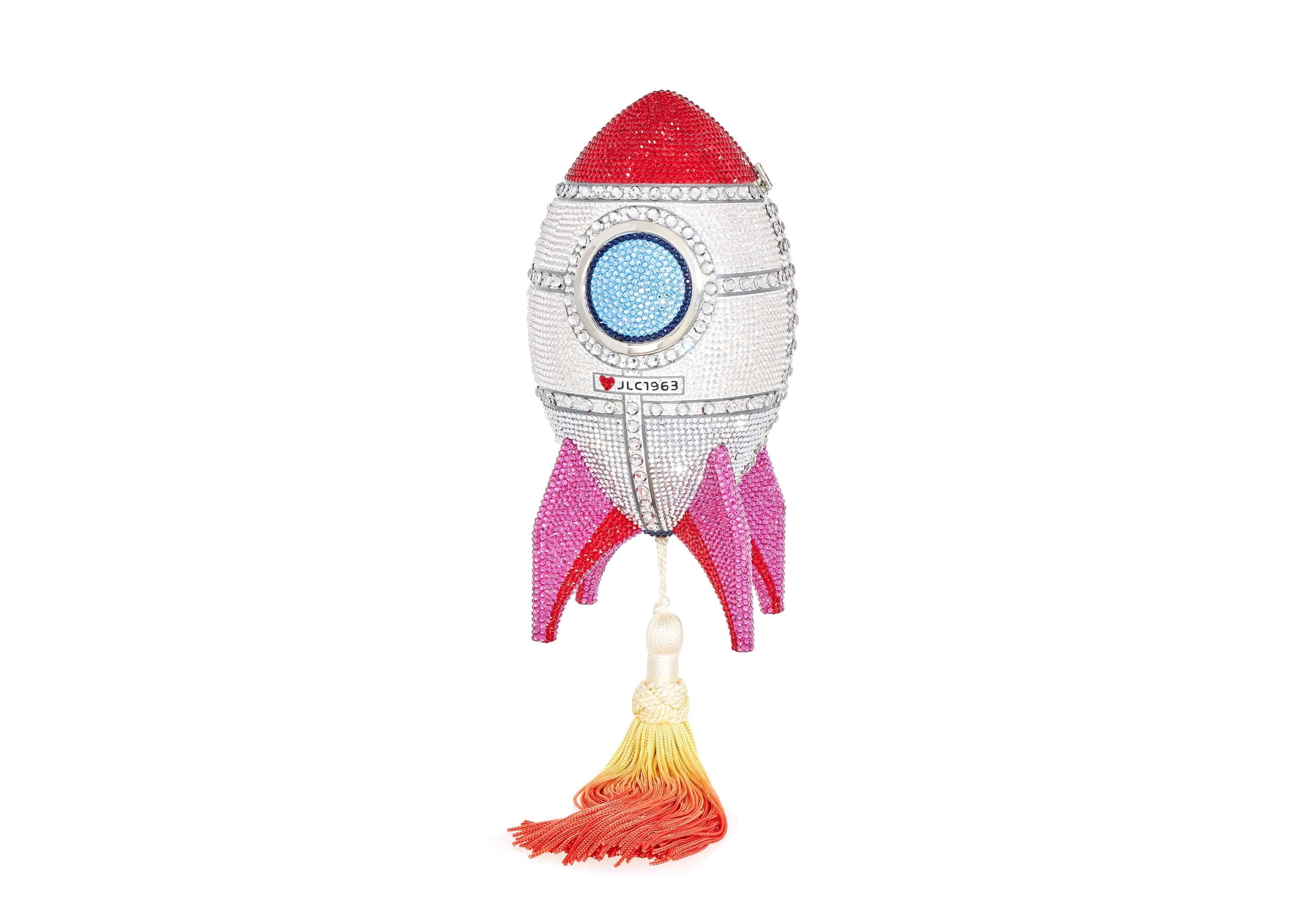 Rocket Space Ship Clutch with Removable Wristlet Strap