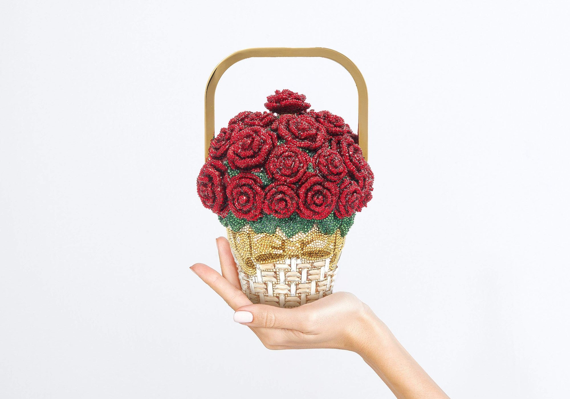 Basket of Roses Forever Bouquet