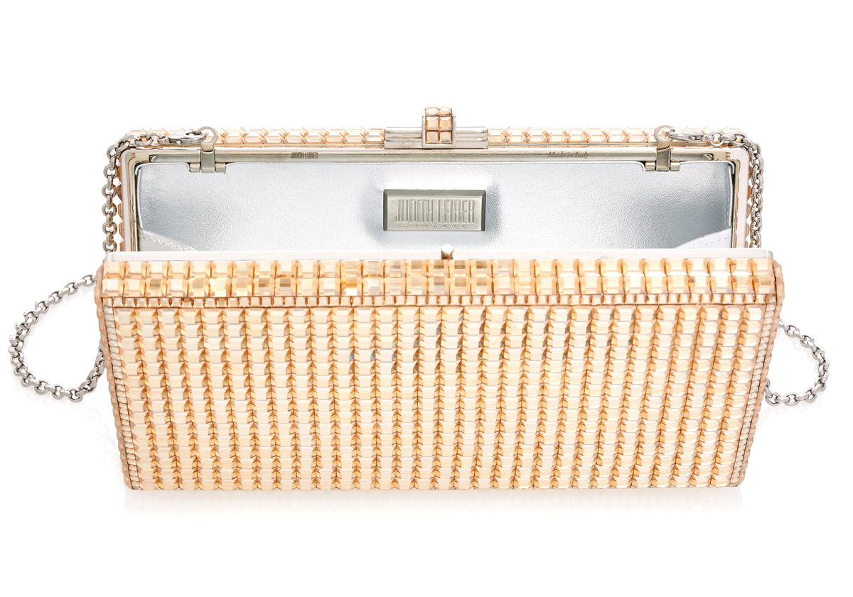 Sleek Rectangle Champagne - Judith Leiber