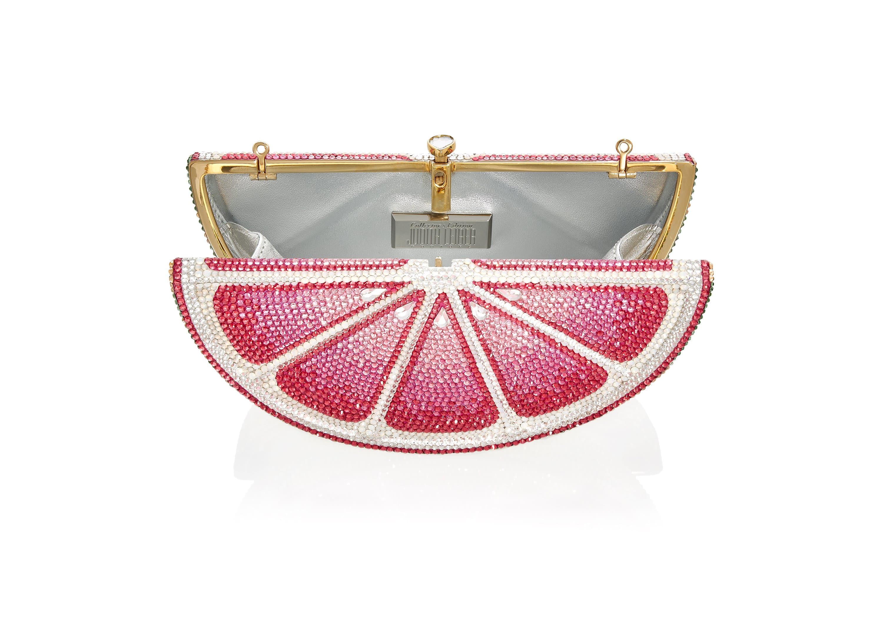 Judith Leiber pink Crystal-Embellished French Fries Clutch Bag