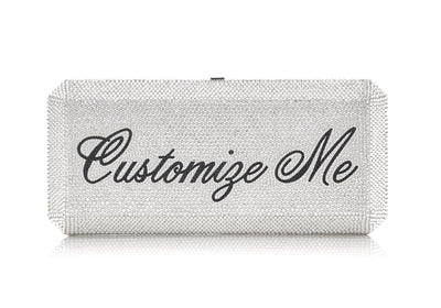 Bespoke Slim Rectangle crystal clutch alternate lifestyle view