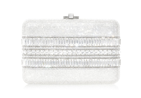 Judith Leiber Couture Women's Slim Slide Crystal Clutch - Champagne Leaf One-Size
