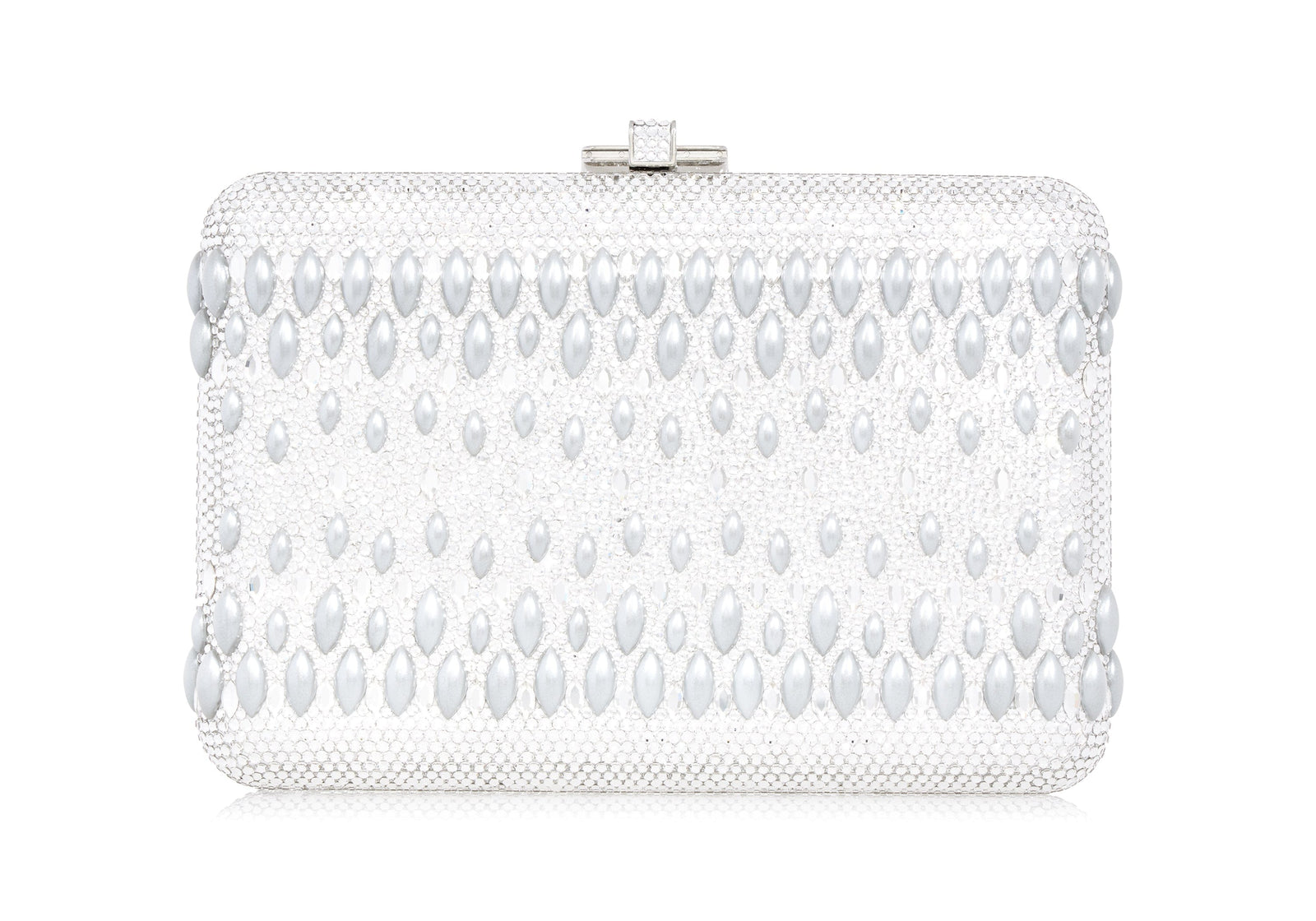 Judith Leiber White Pearl Crystal Women's Clutch Bag!!!PRICE REDUCTION!!!!