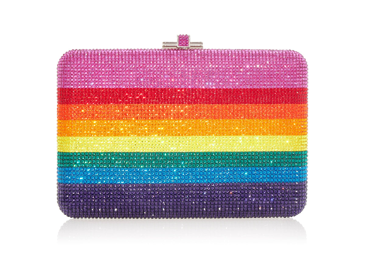 Judith Leiber Cupcake Rainbow Clutch Bag, Multicolor