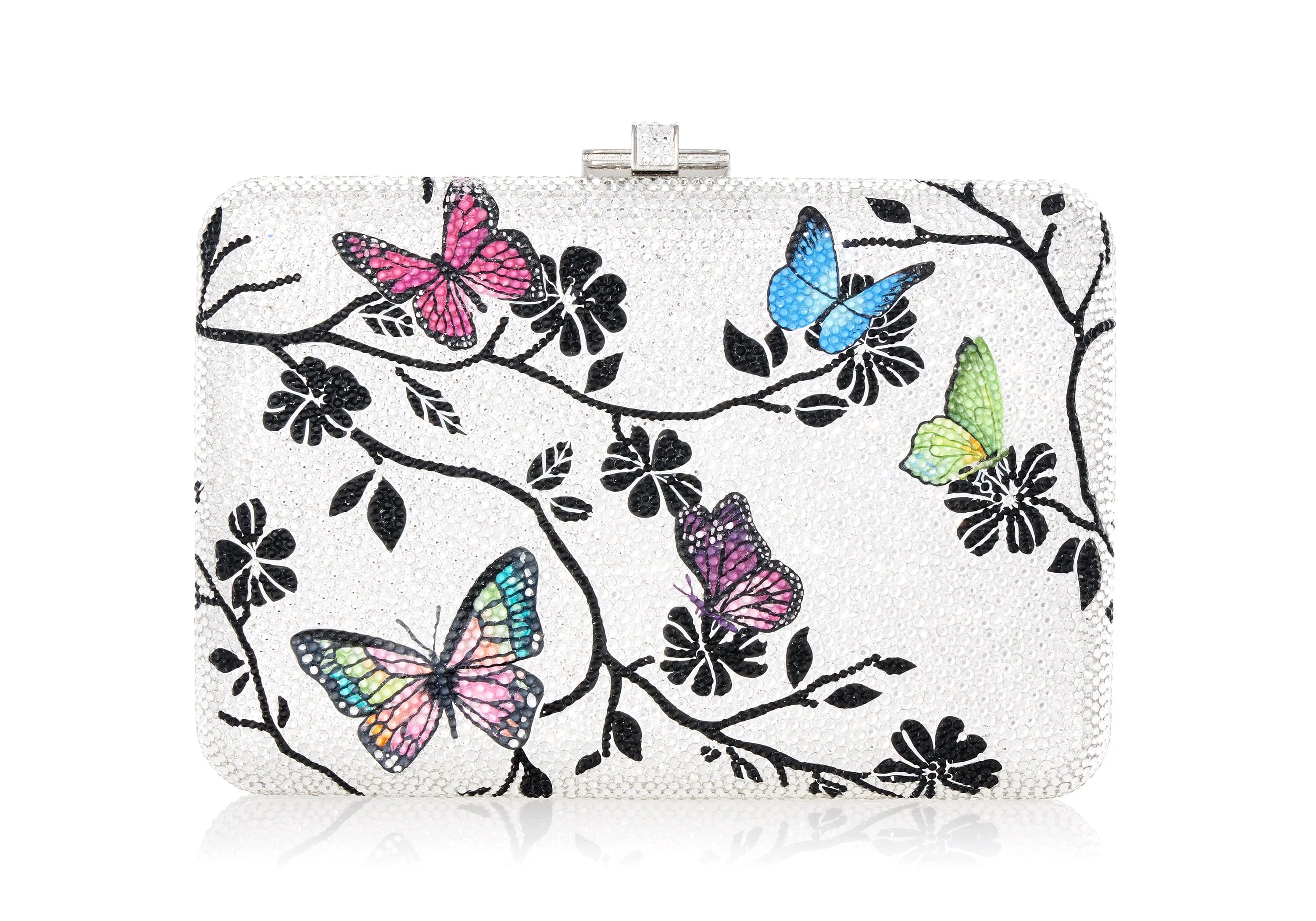 Judith Leiber Butterfly Crystal Minaudiere Bag