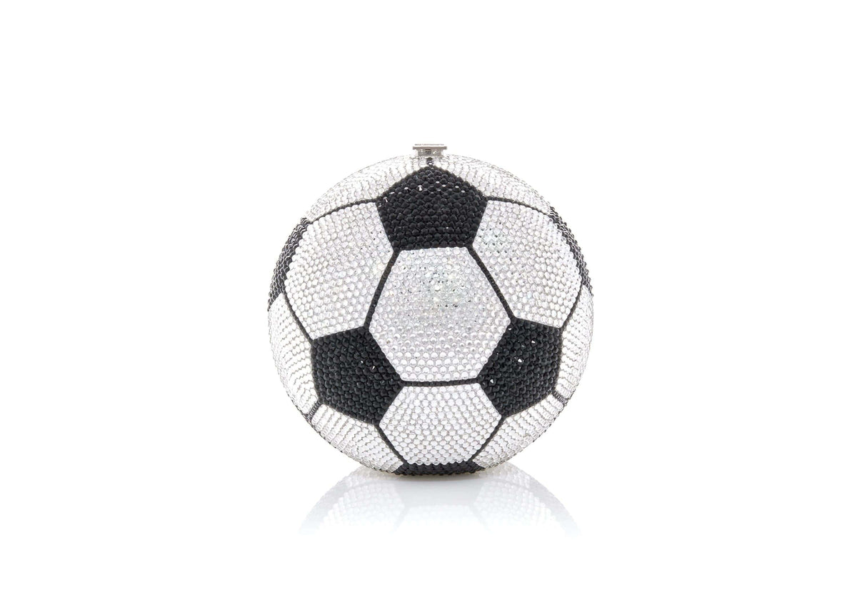 Soccer Ball Purse crystal front view