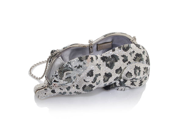 Leopard discount clutch bag