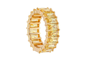Baguette Eternity Ring Yellow-3